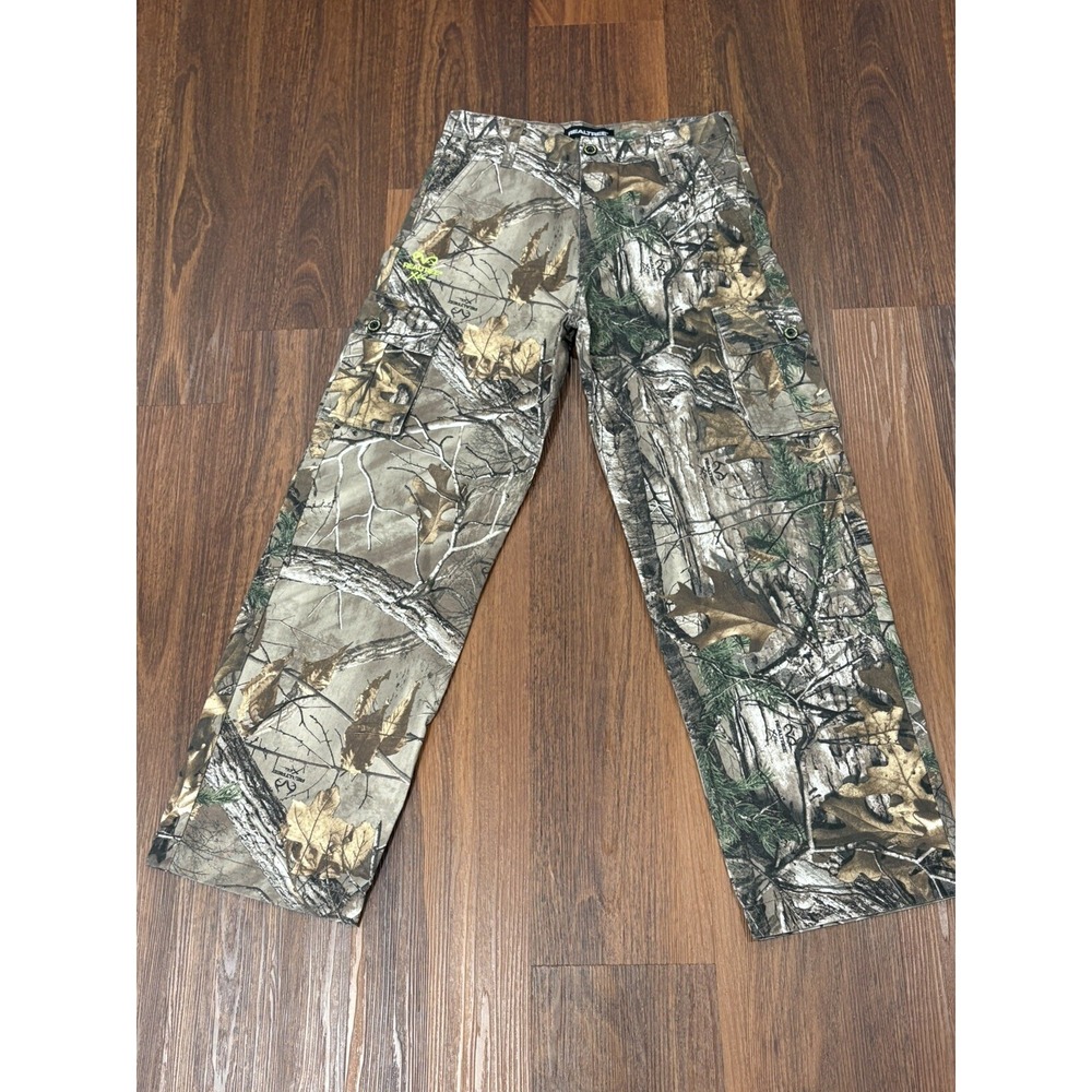 Camouflage Hunting Pants Men's Realtree® Xtra 6 Pocket‎ Cargo Style Size XXL